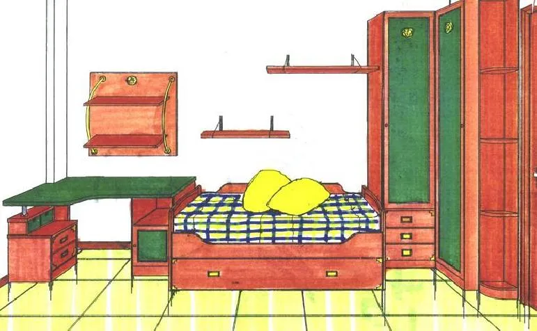 Dibujo dormitorio - Imagui