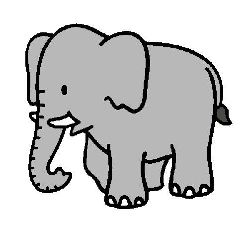 Dibujo de Elefante bebe pintado por Carita en Dibujos.net el día ...