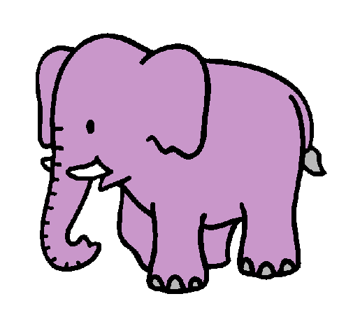 Dibujo de Elefante bebe pintado por Infantil en Dibujos.net el día ...