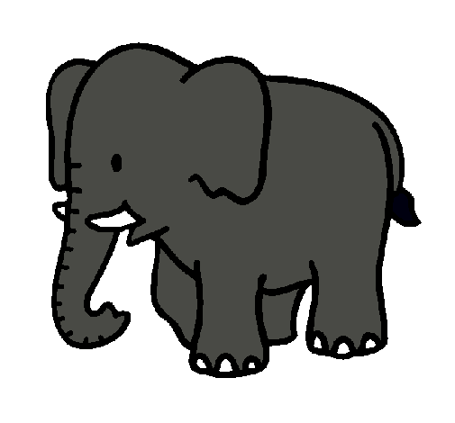 Dibujo de Elefante bebe pintado por Srelefantin en Dibujos.net el ...