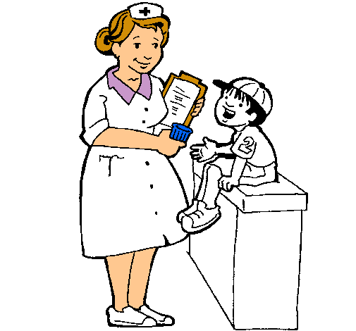 Dibujo de Enfermera y niño pintado por Enfermera en Dibujos.net el ...
