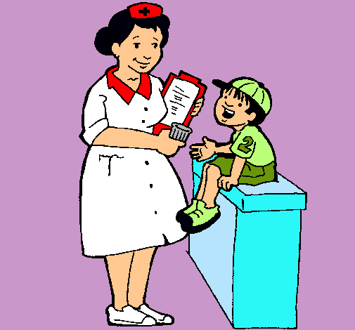 Dibujo de Enfermera y niño pintado por Enfermeria en Dibujos.net ...