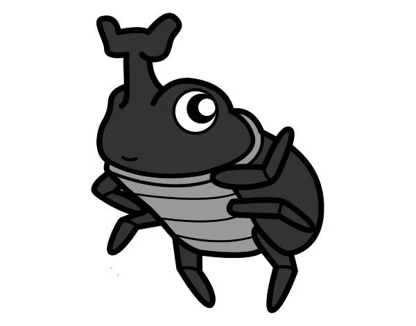 Dibujo de Escarabajo rinoceronte pintado por Spaida en Dibujos.net ...