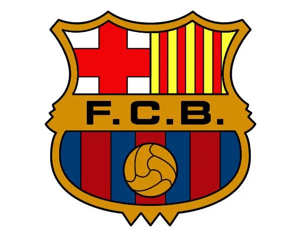 Dibujo de Escudo del Barcelona F.C. pintado por Martinb en Dibujos ...