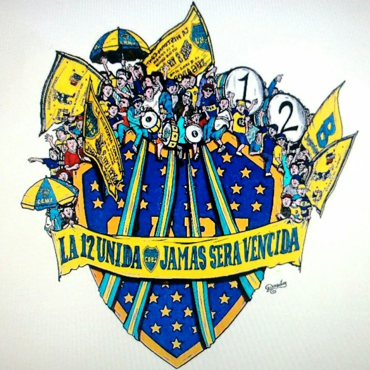 dibujo | Escudo de boca, La 12 boca juniors, Escudo de boca juniors dibujo | Escudo de boca, La 12 boca juniors, Escudo de boca juniors