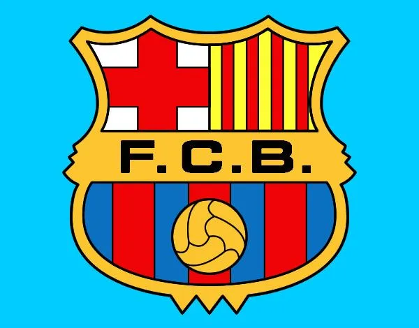 Dibujo de Escudo del F.C. Barcelona pintado por Aaroni en Dibujos ...