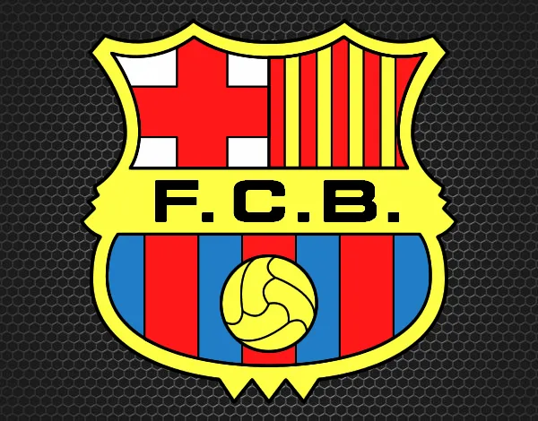 Dibujo de Escudo del F.C. Barcelona pintado por en Dibujos.net el ...