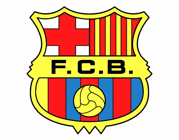 Dibujo de Escudo del F.C. Barcelona pintado por en Dibujos.net el ...