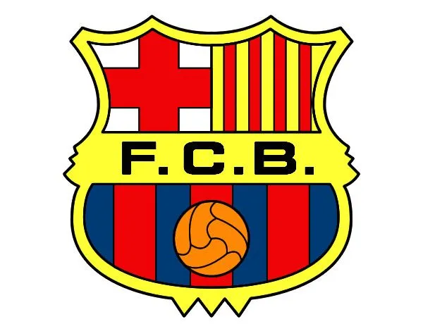 Dibujo de Escudo del F.C. Barcelona pintado por Falcao en Dibujos ...
