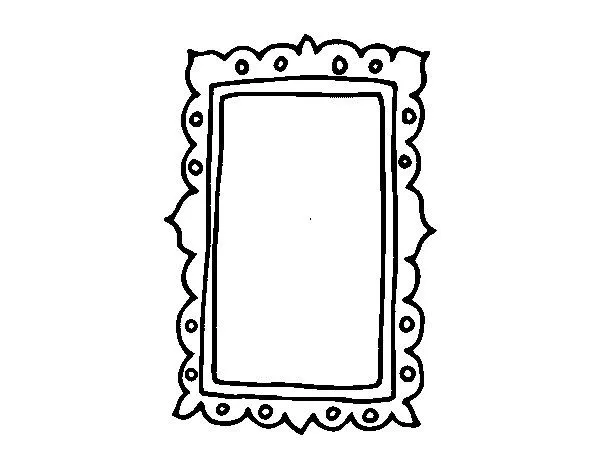 Dibujo de Espejo de pared para Colorear - Dibujos.net Dibujo de Espejo de pared para Colorear - Dibujos.net