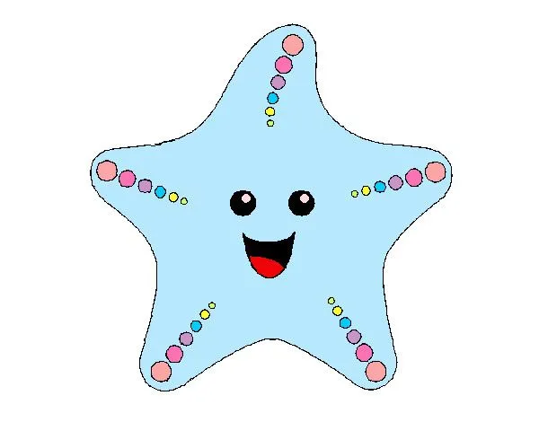 Dibujo de Estrella de mar 1 pintado por Kikebas en Dibujos.net el ...