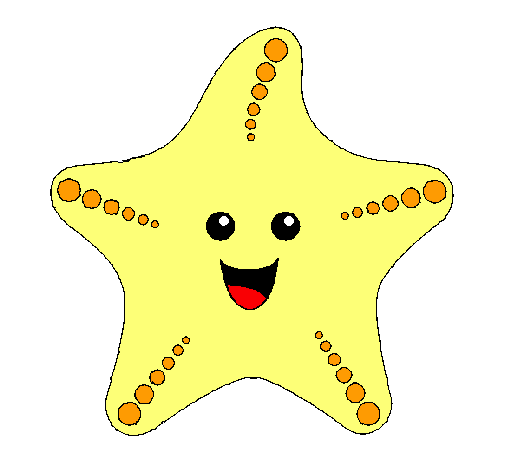Dibujo de Estrella de mar pintado por Valeri en Dibujos.net el día ...