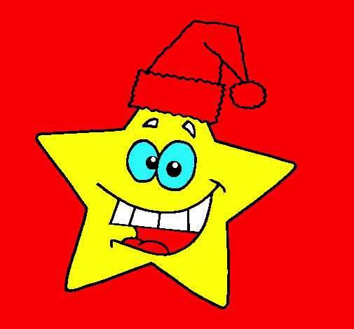 Dibujo de estrella de navidad pintado por Colo-colo en Dibujos.net ...