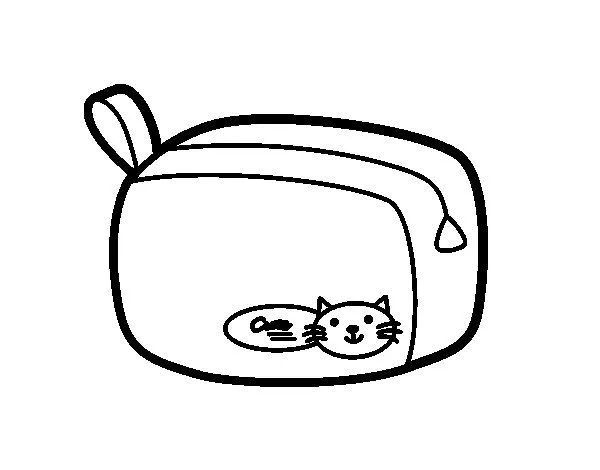 Dibujo de Un estuche para Colorear - Dibujos.net Dibujo de Un estuche para Colorear - Dibujos.net