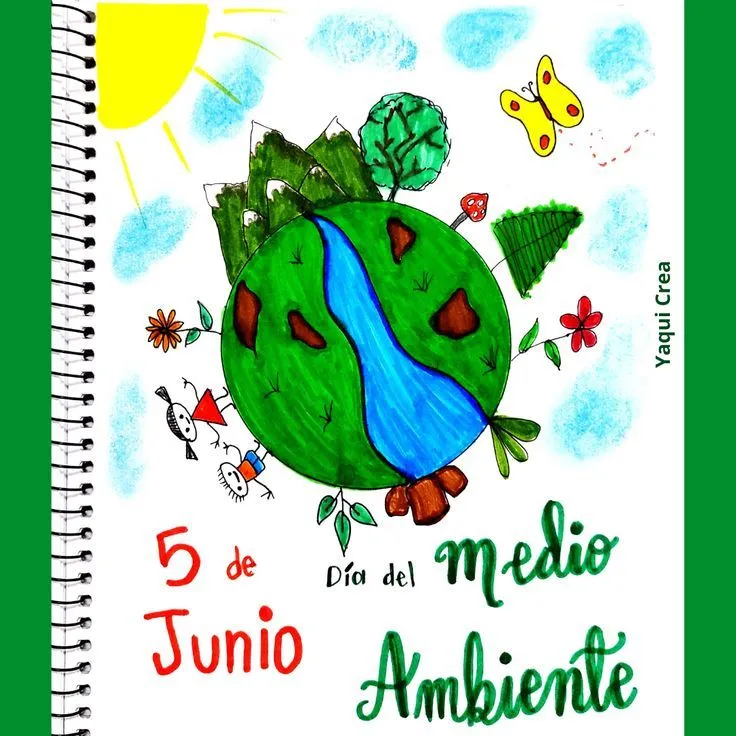 Dibujo fácil del Día del Medio Ambiente / Portada para Cuaderno | Dia del  medio ambiente, Medio ambiente dibujo, Portadas de cuadernos