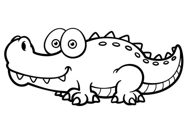 Dibujo facil de un cocodrilo - Imagui
