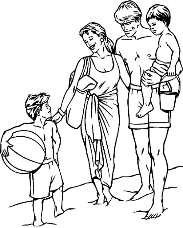 Un dibujo de la familia en caricatura - Imagui