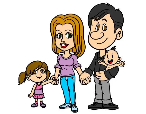 Dibujo de Familia feliz pintado por Rake333 en Dibujos.net el día ...
