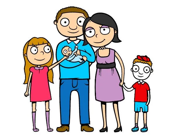 Dibujo de la familia felizzzzz pintado por Valemanu en Dibujos.net ...