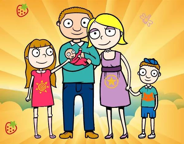 Dibujo de Familia unida pintado por Anloca en Dibujos.net el día ...