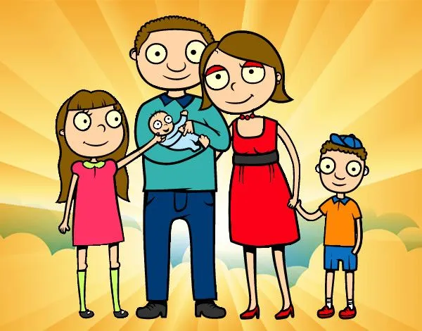 Dibujo de Familia unida pintado por Aracelyvel en Dibujos.net el ...