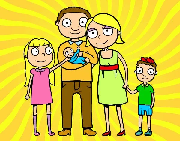 Dibujo de familia unida pintado por Helena9 en Dibujos.net el día ...