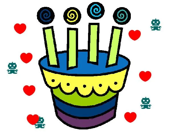 Dibujo de feliz cumpleaños pintado por Egladis en Dibujos.net el ...