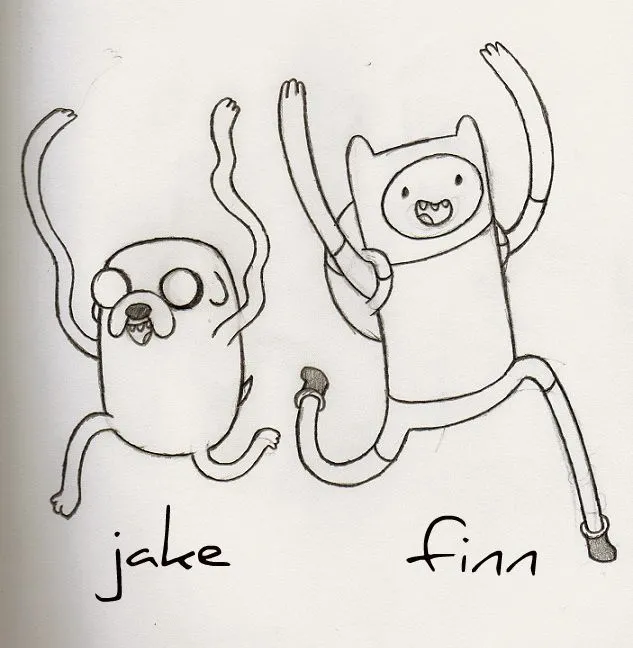 Un Dibujo de Finn y Jake - Union Dibujantes