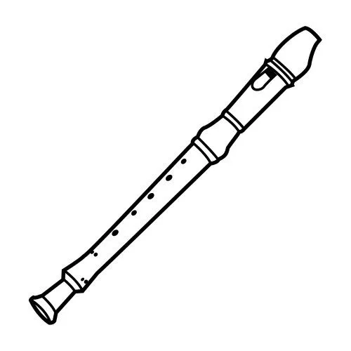 Dibujo de flauta dulce - Imagui