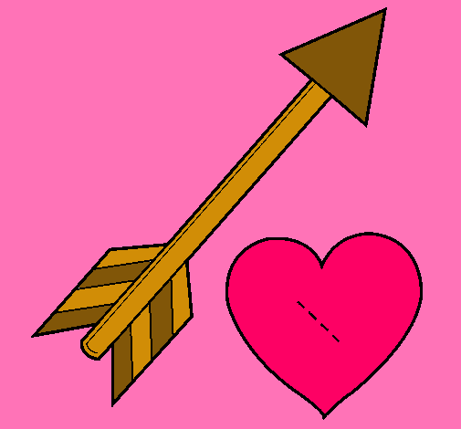 Dibujo de Flecha y corazón pintado por Sofia12 en Dibujos.net el ...