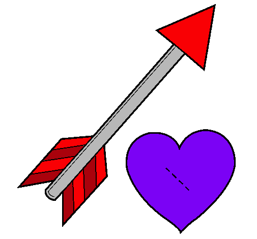 Dibujo de Flecha y corazón pintado por Yenny en Dibujos.net el día ...