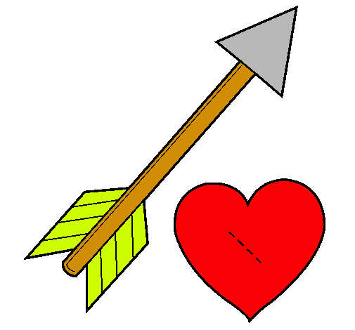 Dibujo de Flecha y corazón pintado por Zapatero en Dibujos.net el ...