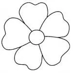 Dibujo de Flor de cinco petalos | Dibujos de Flores para Pintar ... Dibujo de Flor de cinco petalos | Dibujos de Flores para Pintar ...