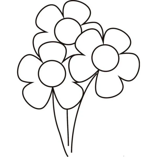 Dibujo de flores pequenas para colorear | Para-Colorear.com Dibujo de flores pequenas para colorear | Para-Colorear.com