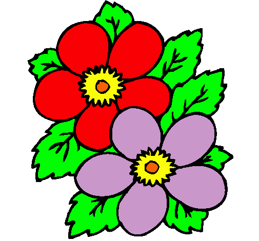 Flores dibujos para imprimir a color - Imagui