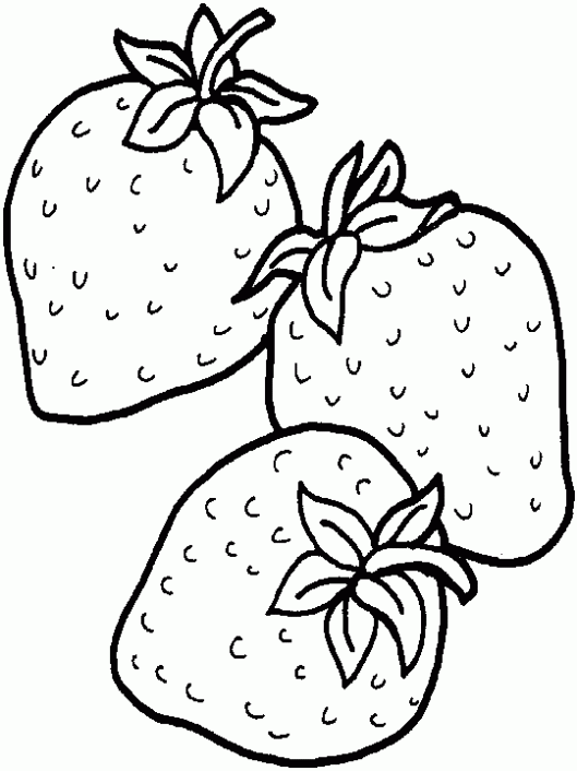 Dibujos de una fresa para colorear - Imagui