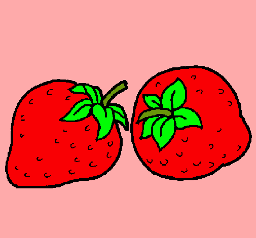 Dibujo de fresas pintado por Frutillita en Dibujos.net el día 12 ...