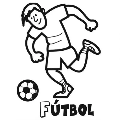 Dibujo de fútbol para colorear - Dibujos para colorear de deportes