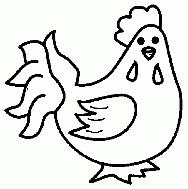 Dibujo de gallina para colorear - Imagui
