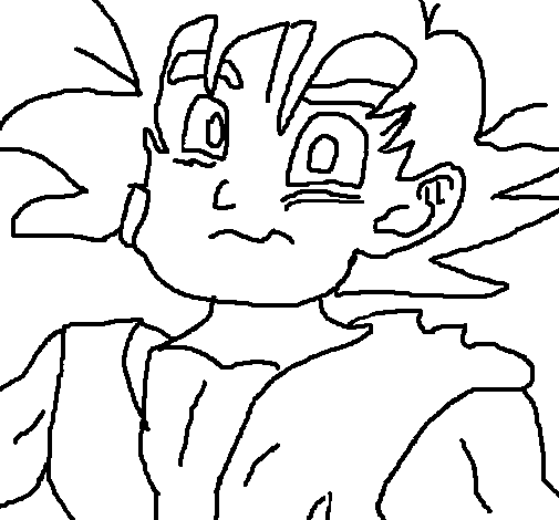 Dibujo de Goku para Colorear - Dibujos.net