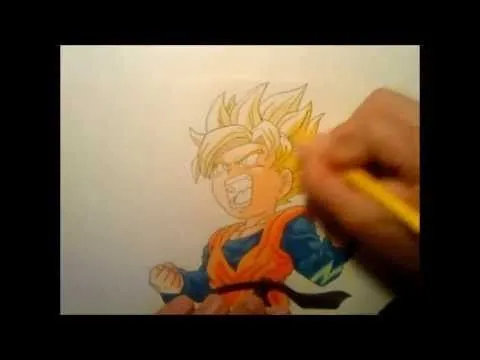Dibujo de Goten ssj / Drawing of Goten ssj - YouTube