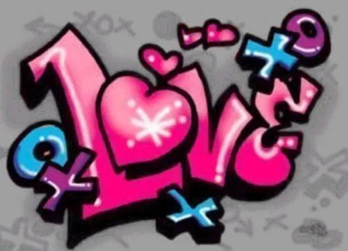 Dibujos de amor pero en graffiti - Imagui