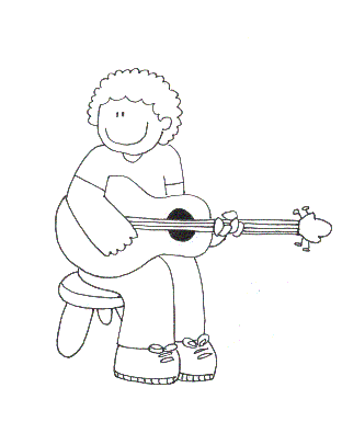 Dibujos para colorear instrumentos musicales, Revista de Educación 2.0