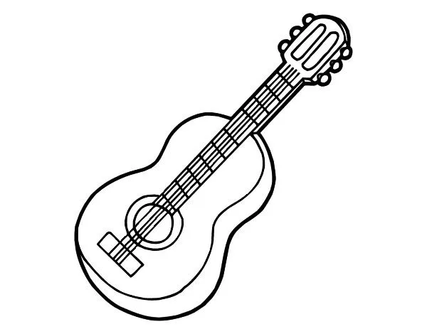 Dibujo de Guitarra clásica pintado por Lulita102 en Dibujos.net el ...