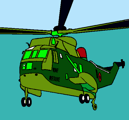 Dibujo de Helicóptero al rescate pintado por Caricatura en Dibujos ...