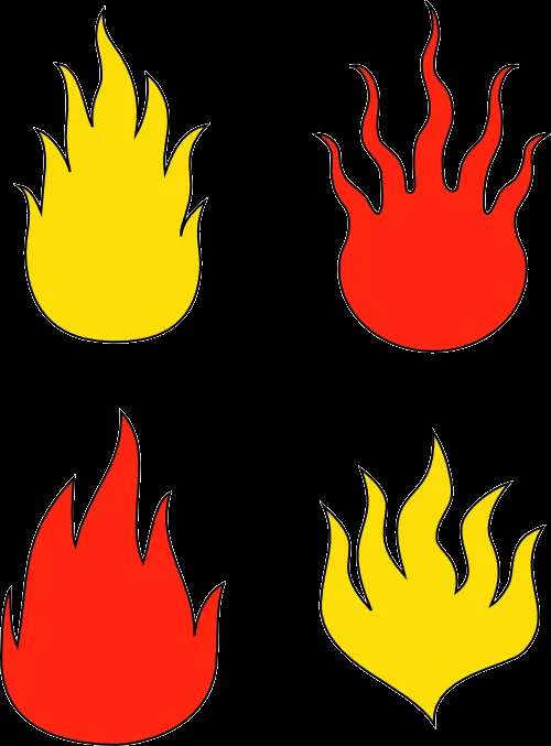 Dibujo de llamas de fuego para colorear - Imagui
