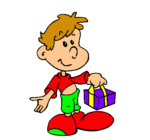 Dibujo de Hijo con un regaldo pintado por Ireee en Dibujos.net el ... Dibujo de Hijo con un regaldo pintado por Ireee en Dibujos.net el ...