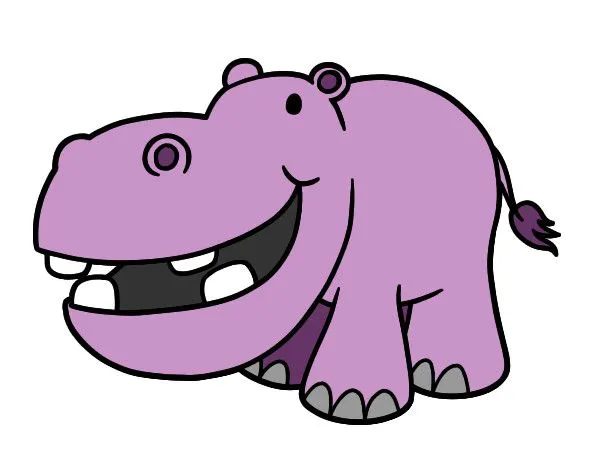 Dibujo de Hipopótamo pequeño pintado por Stellagelo en Dibujos.net ...