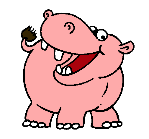 Dibujo de Hipopótamo pintado por Chancho en Dibujos.net el día 26 ...