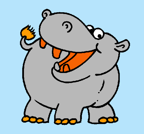 Dibujo de Hipopótamo pintado por Manel en Dibujos.net el día 19-11 ...